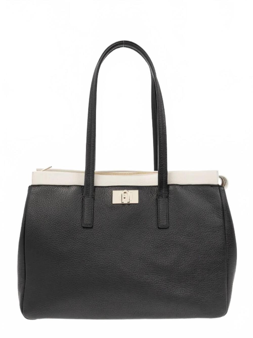 NEW FURLA women's 1927 l tote bag in black